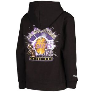Mitchell & Ness Los Angeles Lakers Black Showtime 17X Champions Hoodie Large